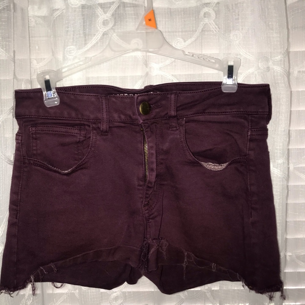 Maroon shorts from American Eagle Outfitters
